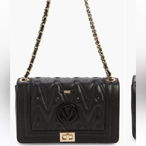 Valentino by Mario Valentino Alice Diamond Leather Shoulder Bag